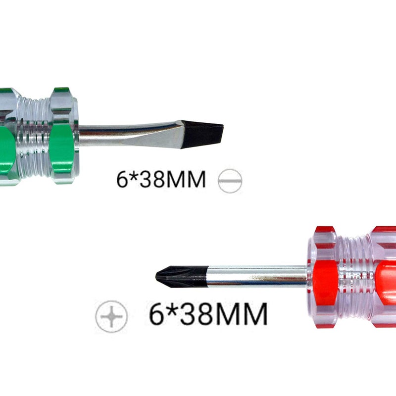 Buspoll Stubby Screwdriver â€“ Compact Short Screwdriver for Tight Spaces, Durable Chrome-Plated Steel Construction, Easy to Use, Versatile Tool. - Image 3